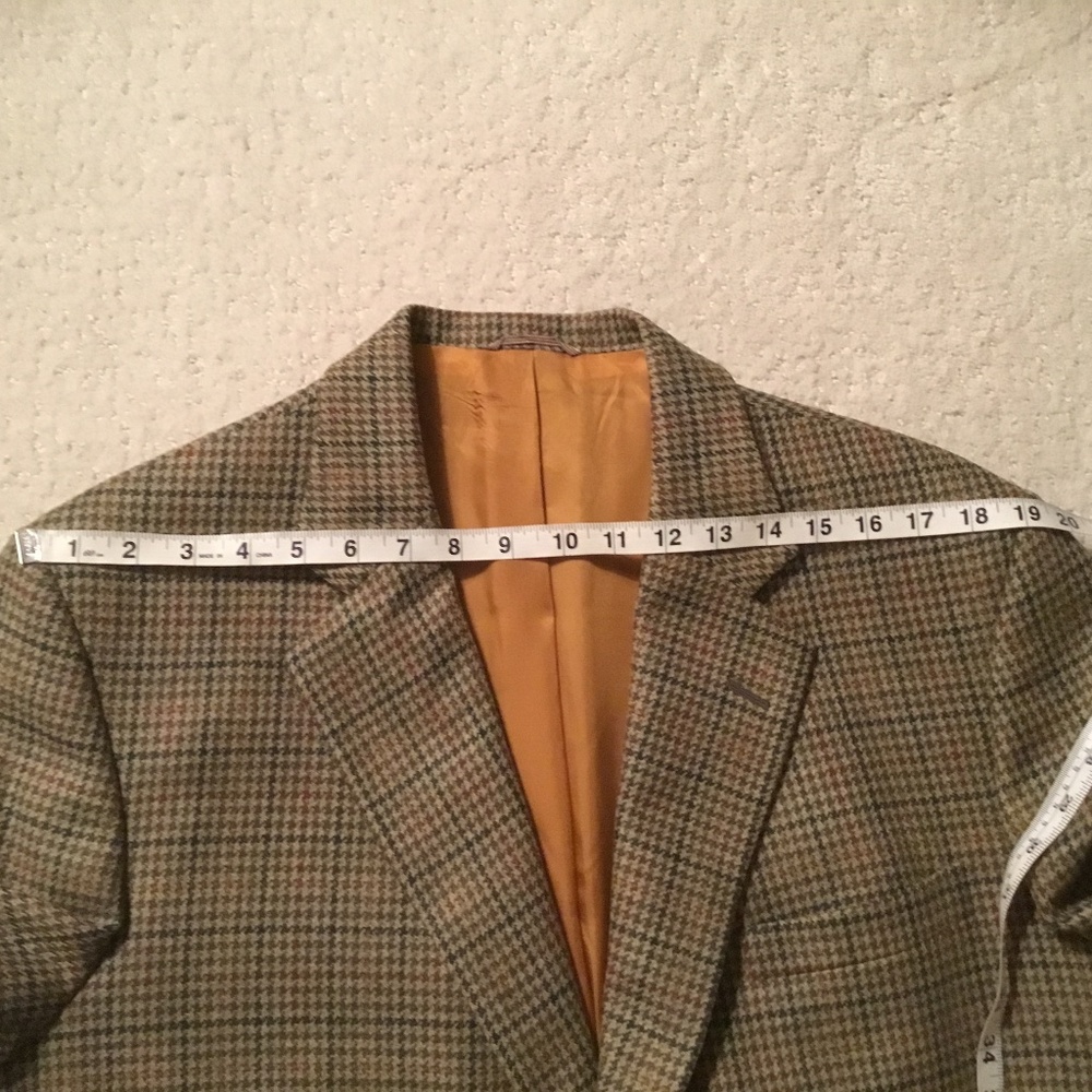 Bespoke Holland and Sherry, Savile Row, Houndstooth Wool Sport Coat - Picture 7 of 16